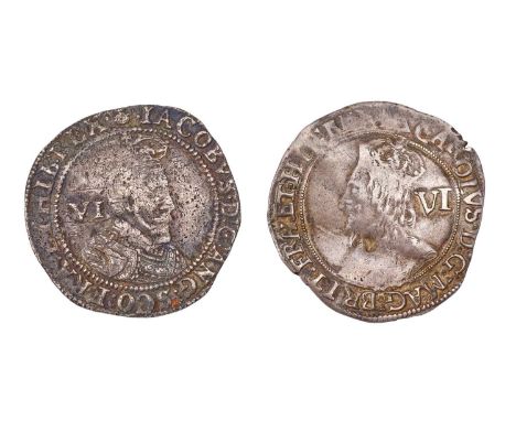 James I, Sixpence, 1603 (2.87g) first coinage, mm. thistle, first bust, (S.2647) weakness to Scottish quarter of shield o/wis