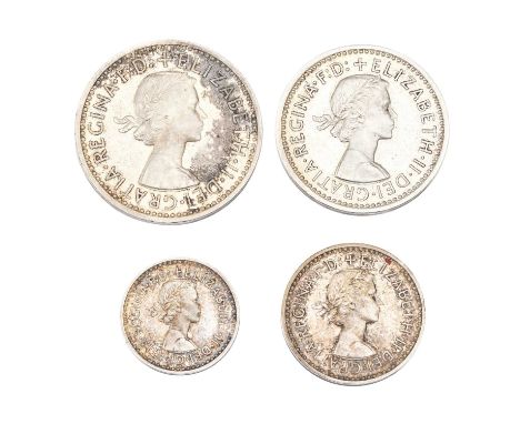 Elizabeth II, Maundy Set 1954, 4 coins set comprising; 4d, 3d, 2d and 1d, housed in original case of issue, some light patchy