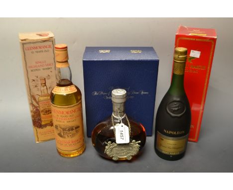 Spirits - Remy Martin Grande Fine Champagne Cognac, level at neck, boxed; Glenmorangie 10 Years Old Single Highland Malt Scot