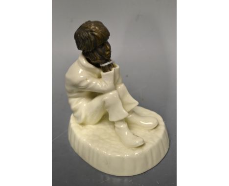 A Minton bronze and ceramic figure, Spellbound