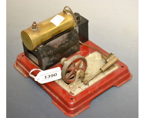 A Mamod steam engine.
