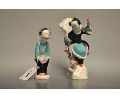 Two Royal Worcester Japanese figures, 3354 and 3348 (2)