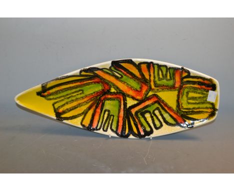 A Poole Pottery dish, bearing signature