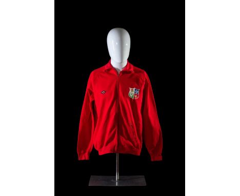 1971 British Lions | Sir Gareth EdwardsRugby union track suit top issued to Sir Gareth Edwards  Item & Provenance: All red zi