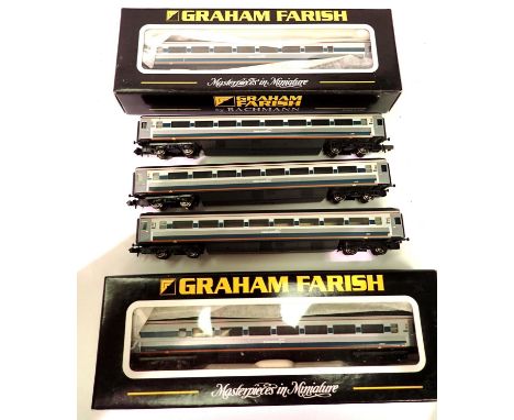 Farish N gauge MK3 coaches x5 (two boxed) Midland Mainline New Livery. P&amp;P Group 1 (£14+VAT for the first lot and £1+VAT 