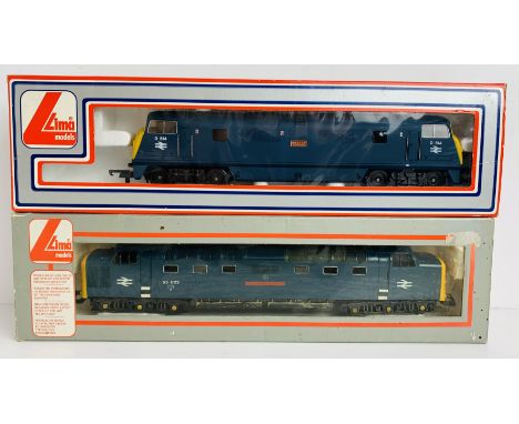 2x Lima OO Gauge Locomotives - 1x Class 55 Royal Scots Grey, 1x D814 Dragon - Both Boxed, P&amp;P Group 2 (£18+VAT for the fi