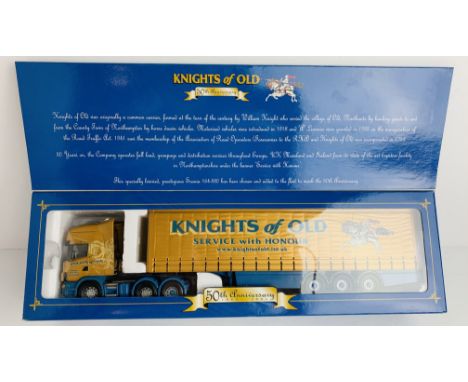 Corgi 1:50 CC12911 Scania Topline Curtainside 'Knights of Old' - Boxed, P&amp;P Group 2 (£18+VAT for the first lot and £3+VAT