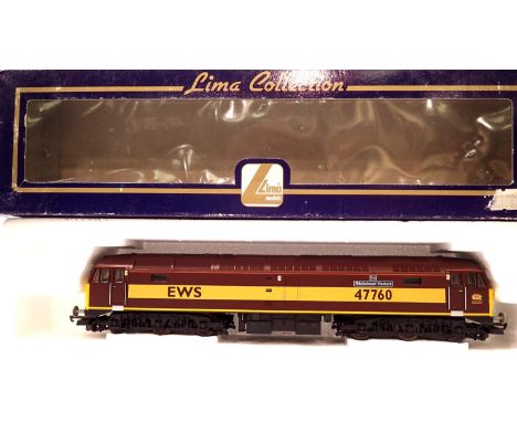 Lima class 47 diesel 47760 Ribblehead Viaduct EWS maroon, etched name plates included. P&amp;P Group 1 (£14+VAT for the first