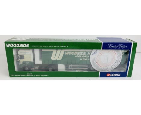 Corgi 1:50 HGV CC13214 DAF XF Super Space Cab - Woodside Haulage - Boxed, P&amp;P Group 2 (£18+VAT for the first lot and £3+V