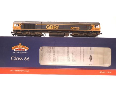 Bachmann 39-980A class 66, 66728 GBRF (weathered) Instituion of Railway Operators. P&amp;P Group 1 (£14+VAT for the first lot
