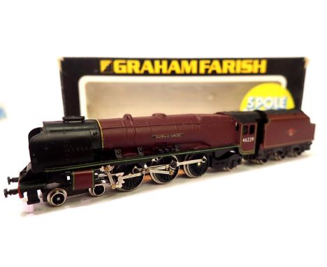 Graham Farish Duchess of Hamilton 46229 BR Red, late crest. P&amp;P Group 1 (£14+VAT for the first lot and £1+VAT for subsequ