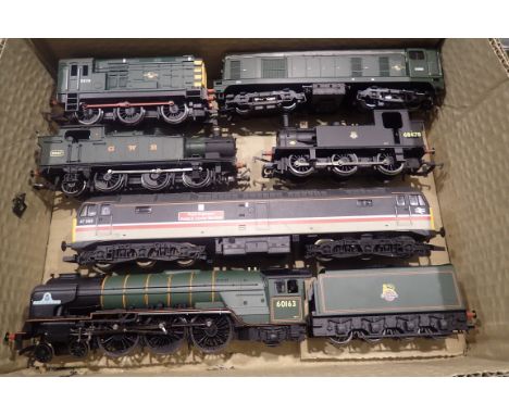 Group of 6x OO Gauge Locomotives - 1x Bachmann 20 D8000, 1x Hornby DCC 08 D4174, 1x Hornby DCC BR 0-6-0 68478, 1x Lima 47568,
