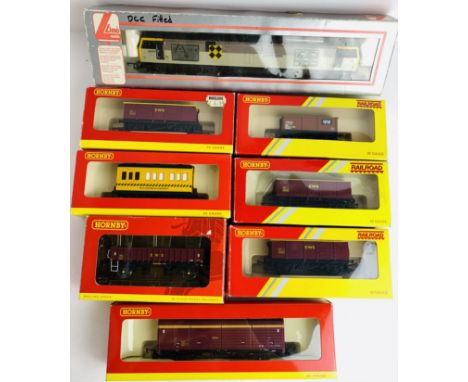 Lima 60 055 DCC Fitted Loco &amp; 7x Hornby Wagons - All EWS - Except 1x Track Cleaner - All Boxed, P&amp;P Group 3 (£25+VAT 
