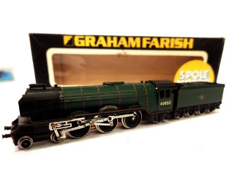 Graham Farish A3 loco Prince Palatine 60052 BR Green, late crest. P&amp;P Group 1 (£14+VAT for the first lot and £1+VAT for s
