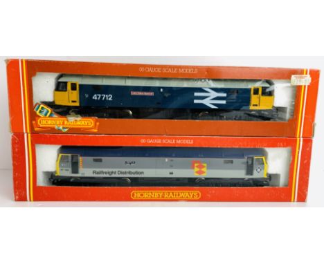 2x Hornby OO Gauge Locomotives 1x R116 Class 47 156 &amp; 1x 47712 Lady Diana Spencer - Boxed, P&amp;P Group 2 (£18+VAT for t