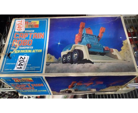 Boxed battery operated Japanese robot, Captain Robo 