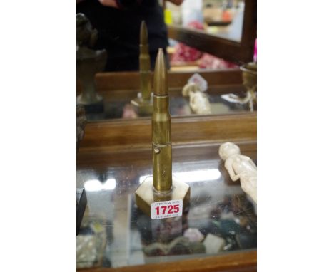 A trench art novelty bullet lighter,&nbsp;16cm high.&nbsp; 
