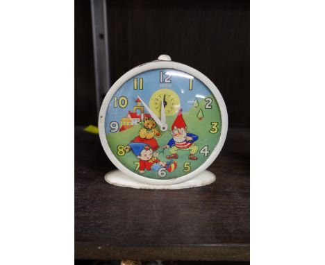 A vintage 'Noddy' alarm clock,&nbsp;by Smiths, 12.5cm high.&nbsp; 