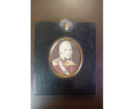 Five various 19th century portrait miniatures.&nbsp; 