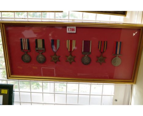 A military medal group of seven, to 2325701 A/C QM SJT R Wride Royal Signal Corps, comprising: Military Medal (1944); George 