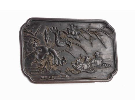 Chinese Bronze Urn with Low Relief Prunus Blossoms & Gnarled Branch Shaped Handles Chinese Bronze Urn with Low Relief Prunus Blossoms & Gnarled Branch Shaped Handles