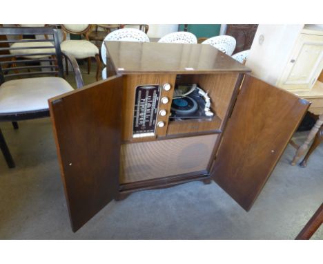 A vintage walnut Decca stereogram 