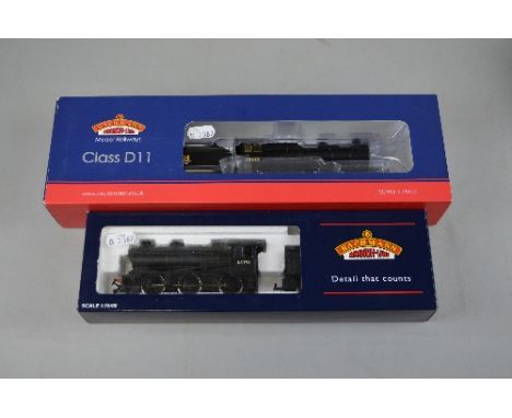 TWO BOXED BACHMANN OO GAUGE LOCOMOTIVES OF L.M.S. ORIGIN, Class J39 No.64791 (31-862), tender repainted and Class D11 'Prince