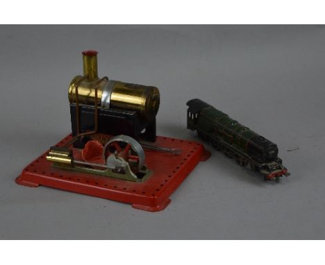AN UNBOXED MAMOD LIVE STEAM ENGINE, No.SE1A, not tested, appears largely complete with burner and distressed funnel, but miss