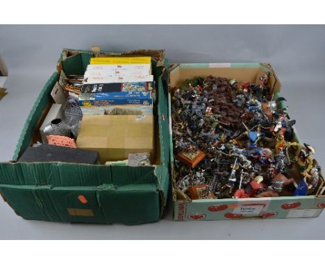 A COLLECTION OF BOXED AND UNBOXED CAST METAL AND PLASTIC MODEL SOLDIERS, assorted scales, sizes, armies and periods of histor