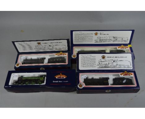 FOUR BOXED BACHMANN OO GAUGE LOCOMOTIVES OF L.N.E.R. ORIGIN, Class B1 'Impala' No.61002, B.R. green livery (31-707) Class V2 