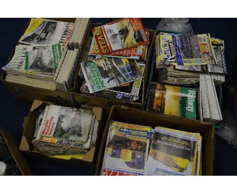 A LARGE COLLECTION OF RAILWAY MAGAZINES, dating from the early 1970's onwards, titles include The Railway Magazine, Rail Enth
