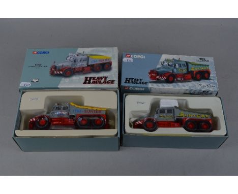 TWO BOXED CORGI CLASSICS HEAVY HAULAGE RANGE SCAMMELL CONTRACTOR UNITS, Sunter Bros, No.17902, Limited Edition complete with 
