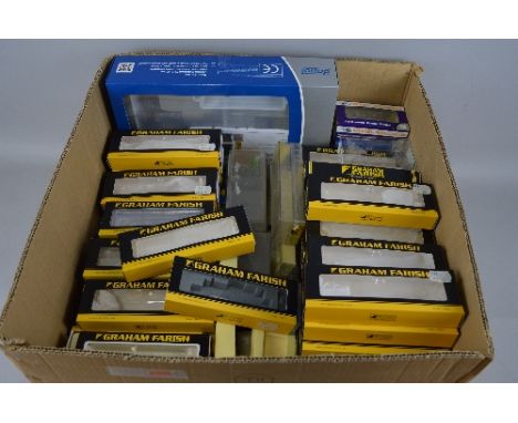 A LARGE QUANTITY OF EMPTY BOXES FOR N GAUGE ROLLING STOCK, Dapol, Grafar, Graham Farish by Bachmann, Liliput, Peco, etc, some