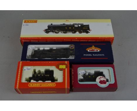 FOUR BOXED OO GAUGE TANK LOCOMOTIVES OF L.M.S. ORIGIN, Hornby Stanier Class 4MT No.2546, L.M.S. black livery (R2635), similar