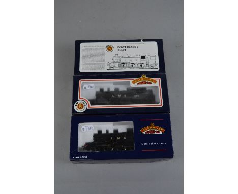 TWO BOXED BACHMANN OO GAUGE IVATT CLASS 2MT TANK LOCOMOTIVES, No.1202 (31-453A) and No.1206 (31-453), both in B.R. black live