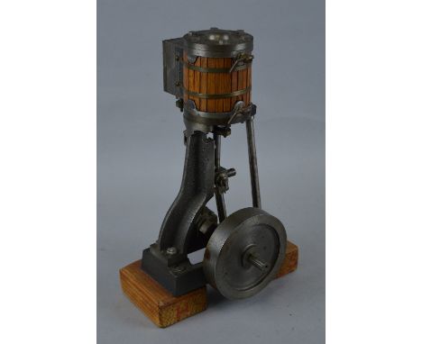 A STUART LIVE STEAM VERTICAL STATIONARY ENGINE, No.1, not tested, no paperwork, appears largely complete, height approximatel