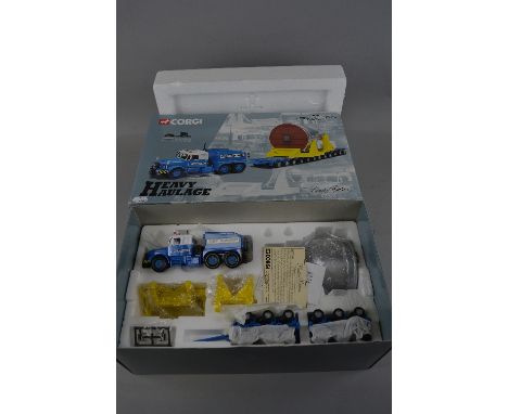 A BOXED CORGI CLASSICS HEAVY HAULAGE RANGE SCAMMELL CONTRACTOR WITH NICOLAS BOGIE TRAILER AND STEAM TURBINE LOAD-ECONOFREIGHT