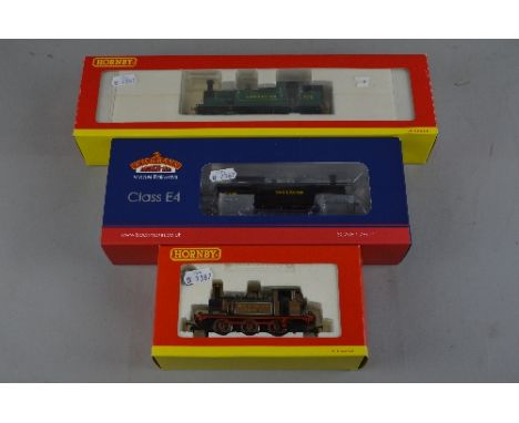 THREE BOXED OO GAUGE TANK LOCOMOTIVES OF SOUTHERN ORIGIN, Hornby Class M7 No.767, S.R. green livery (R2733), Bachmann Class E