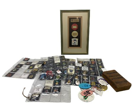 Collection of approx eighty Australian enamel racecourse badges including Illawarra Turf Club, Moonee Valley, Port Augusta et
