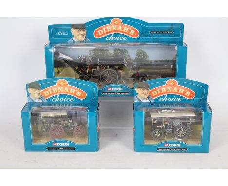 Corgi - Three boxed diecast model steam vehicles from the 'Dibnahs's Choice' range by Corgi. Lot consists of #80309 Garret Ro