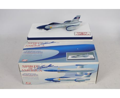 Scaleworks - A boxed 1:43 scale Craig Breedlove's 1963 Spirit Of America Land Speed Record Jet Car. # SOA63C. The model appea