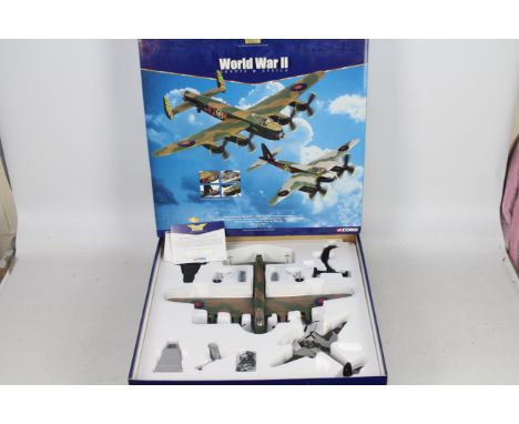 A Corgi Aviation archive limited edition model plane set; Avro Lancaster B VI, ND673, no 635 Squadron &amp; DH Mosquito B MK 