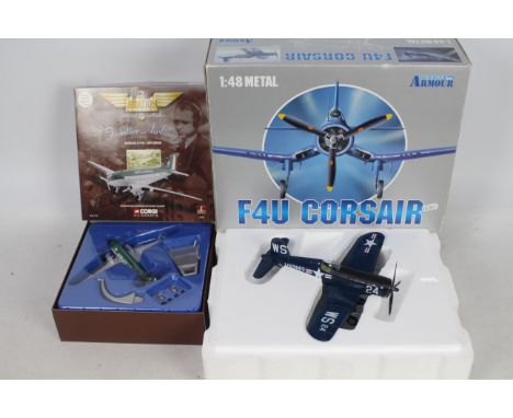 Franklin Mint - Armour collection - F4U Corsair - #98091. Item appears in Mint condition and is boxed. Corgi 1/144 Scale - 47