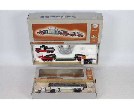 Corgi - Two boxed 1:50 scale diecast US trucks from Corgi's Premier 'Heavy Haulers' series. Lot consists of US55103 Diamond T