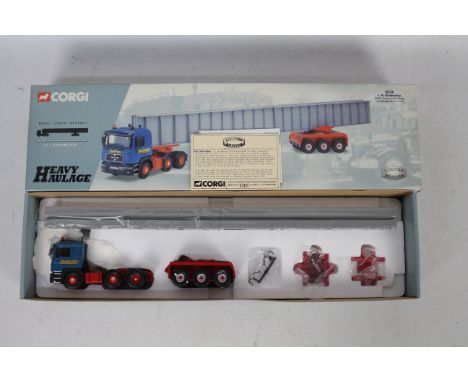 Corgi Heavy Haulage - A boxed Corgi Heavy Haulage Limited Edition 76802 'I.R.Dunkerley' MAN Tractor Unit, Bogie and Bridge Be