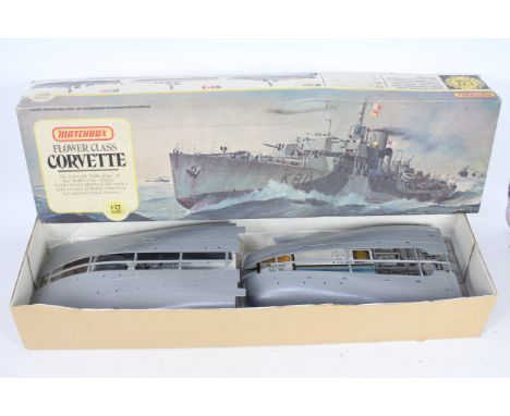 Matchbox - A Flower Class Corvette Navy Ship in 1:72 scale # PK-901. The parts are still on their sprues and in bags and the 