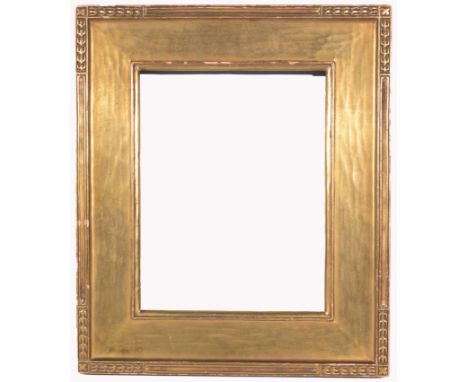 American 1910's Arts & Crafts Frame. Moyer (Connecticut) label verso. Retail Gallery Price: $ 41,600 Rabbet Size: 13.5 x 10.5