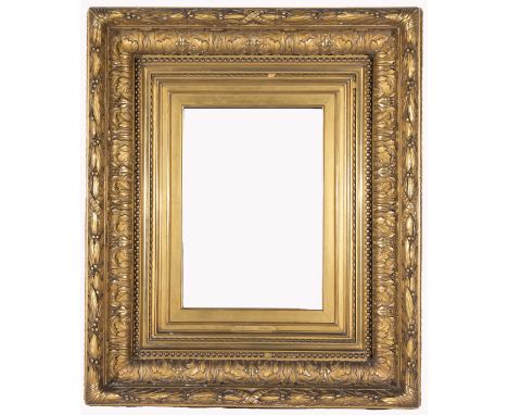 American 1880's Gilt/Wood Frame Retail Gallery Price: $ 24,000 Rabbet Size: 14 x 10 in. Sight Size: 13 x 9 in. Overall Framed