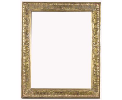 American 1910's Gilt/Wood Frame. Rabbet Size: 28 x 22 in. Sight Size: 27 x 21 in. Overall Framed Size: 34 x 28 in. (91-008)Pr