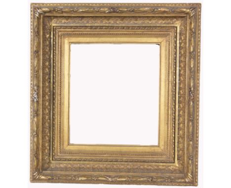 American 1870's Gilt/Wood Frame. Retail Gallery Price: $ 36,400 Rabbet Size: 9 x 8 in. Sight Size: 8 3/8 x 7 3/8 in. Overall 